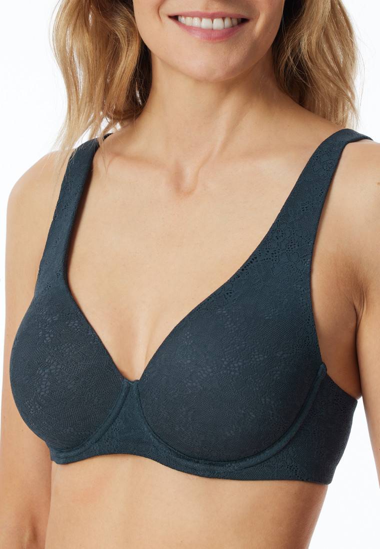 Schiesser Bügel-BH mit Spacer-Futter dunkelblau - Air Fabrik Onlineshop