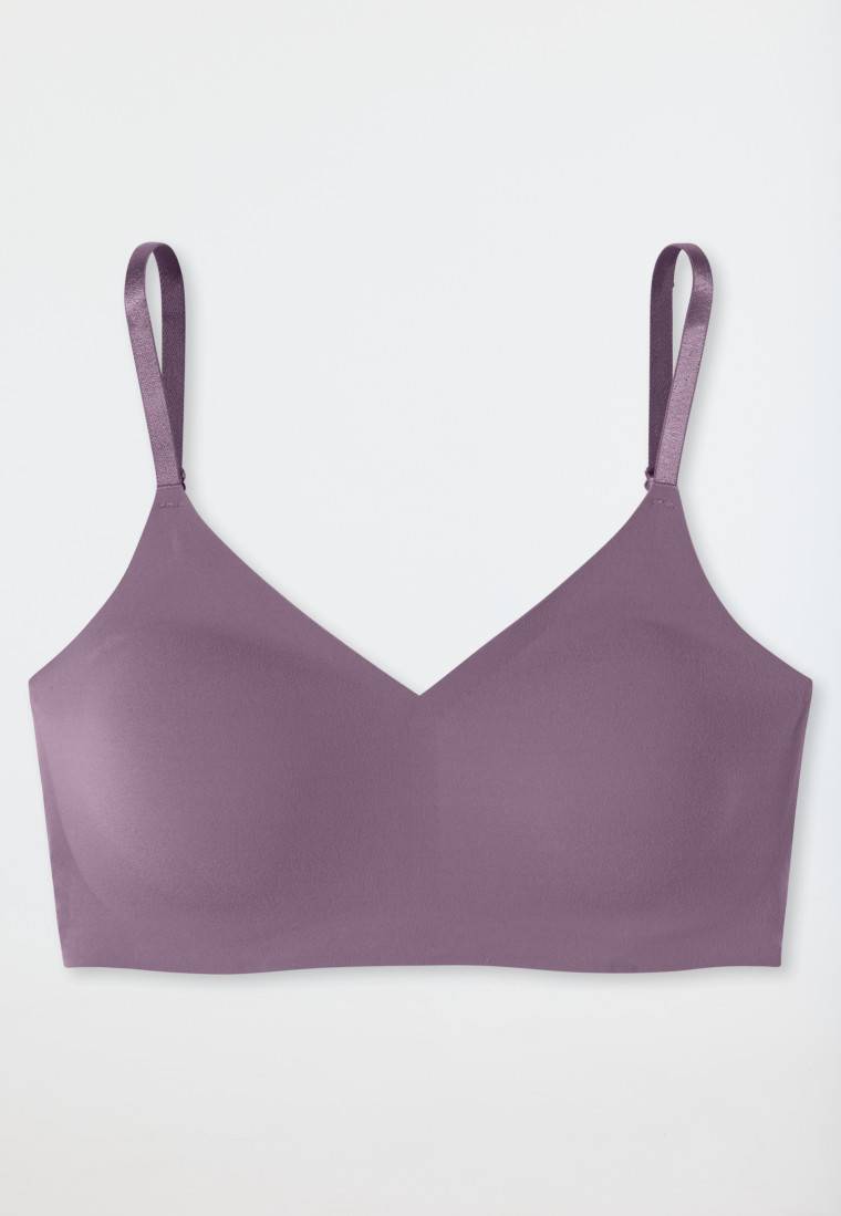 Schiesser Bustier Mikrofaser herausnehmbare Pads malve - Invisible Soft Sonderangebot