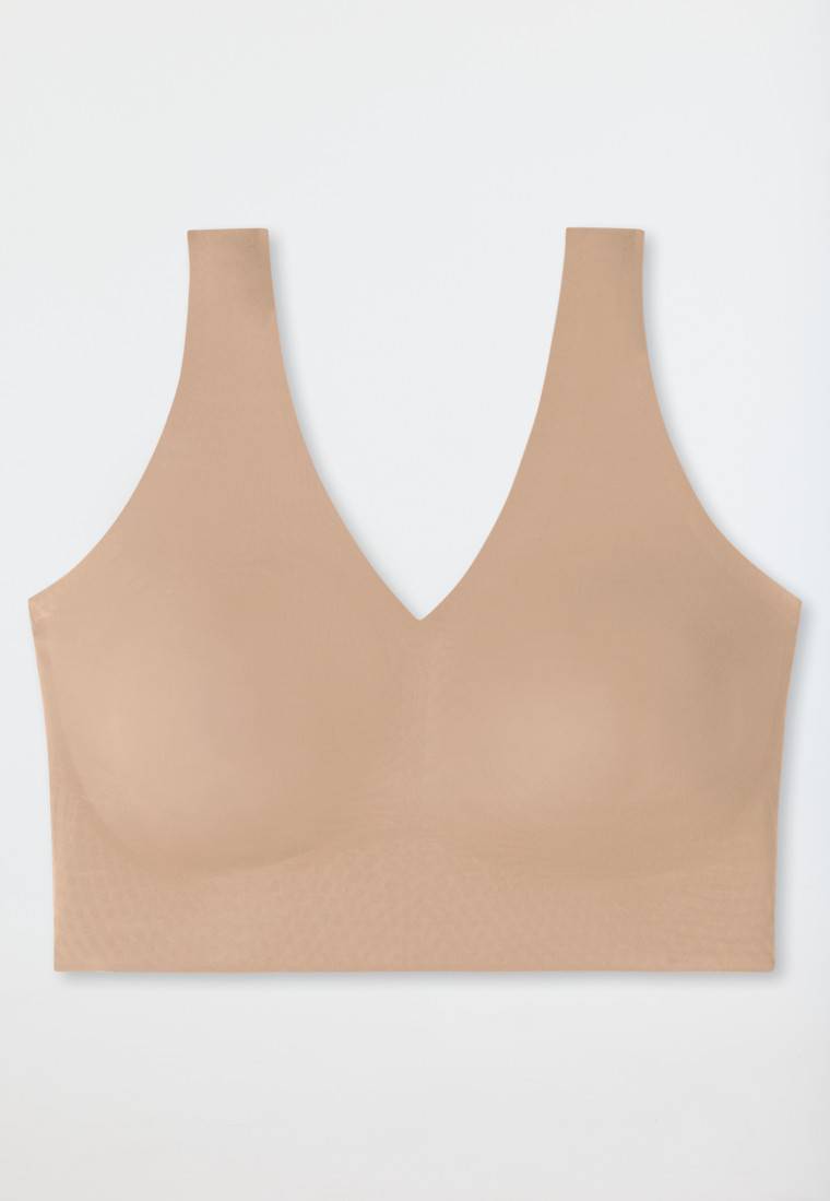 Schiesser Bustier Microfaser herausnehmbare Pads maple - Invisible Soft Günstig kaufen