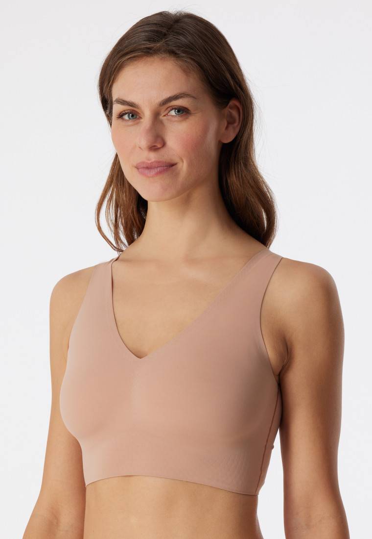 Schiesser Bustier Microfaser herausnehmbare Pads maple - Invisible Soft Günstig kaufen