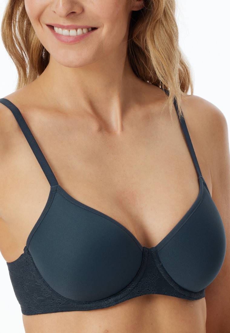 Schiesser BH mit Spacer-Schale dunkelblau - Air Versandkostenfrei