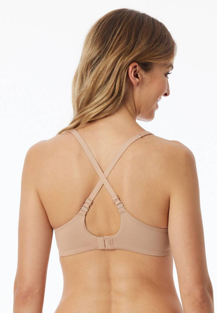 Schiesser Schalen-BH mit Bügel und gleitenden Cups maple - Unique Micro Preisnachlass