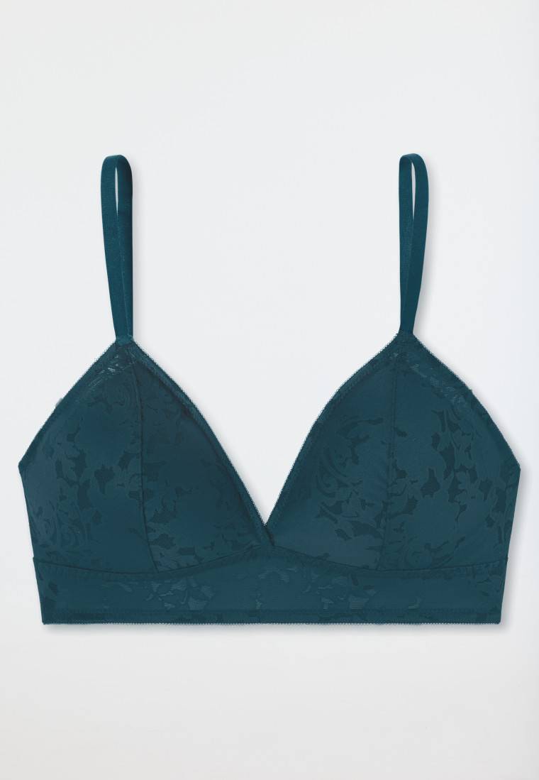 Schiesser BH bügelfrei herausnehmbare Pads petrol - Modern Lace Saisonschlussverkauf