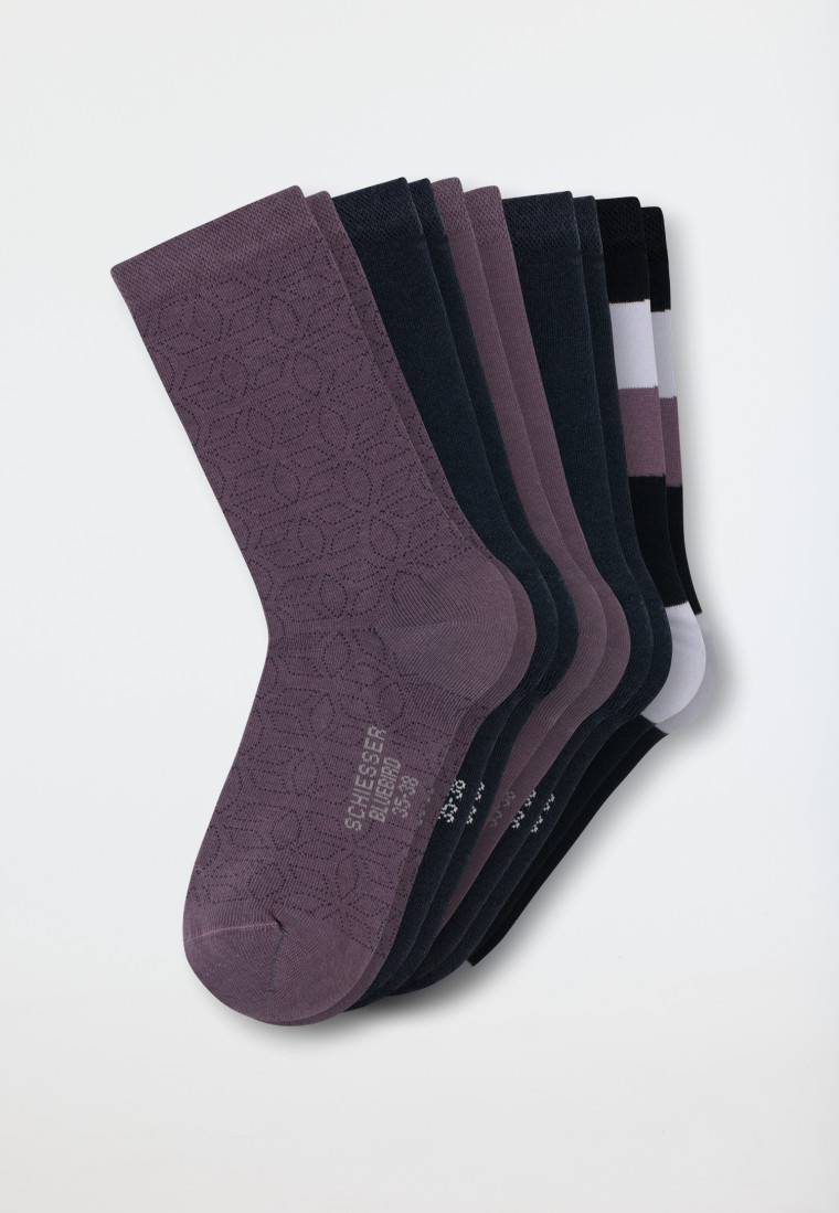 Schiesser Damensocken 5er-Pack stay fresh uni/gemustert mehfarbig - Bluebird Muttertagsangebot