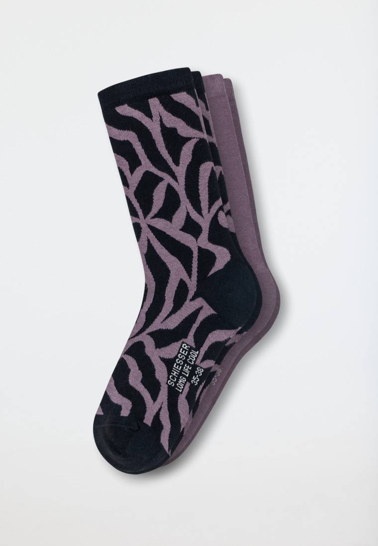 Schiesser Damensocken 2er-Pack unifarben/gemustert mehrfarbig - Long Life Cool Heißer Verkauf