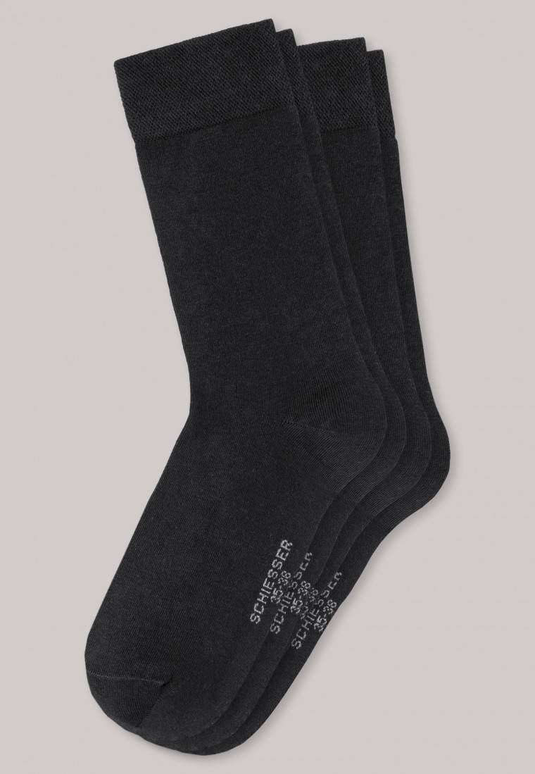 Schiesser Damensocken 2er-Pack schwarz - Long Life Cool Online Outlet