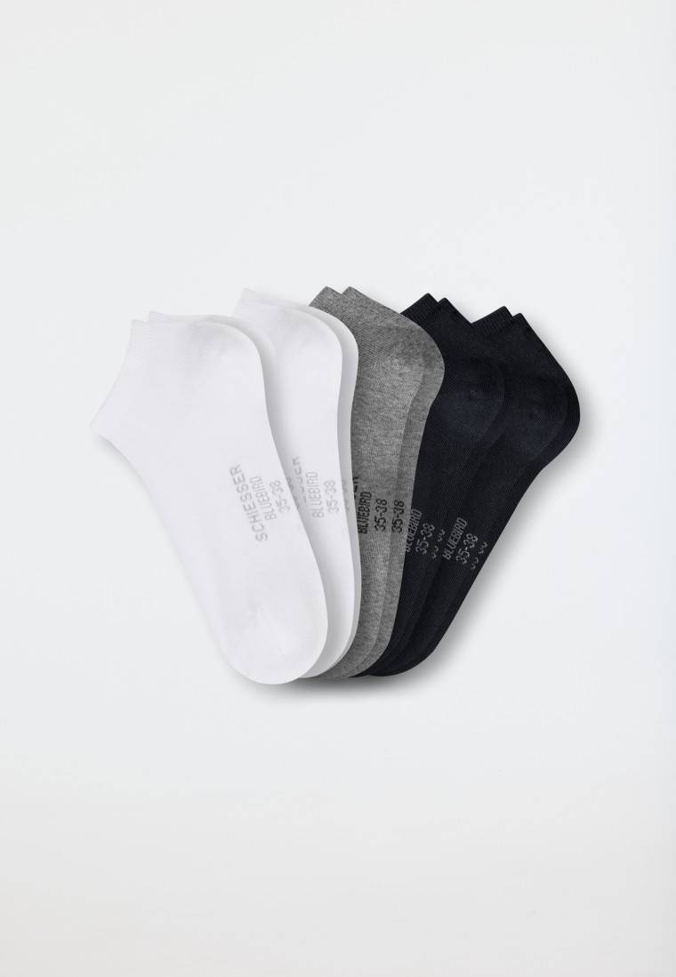 Schiesser Damensneaker Fünferpack Stay Fresh mehrfarbig - Bluebird Letzte 3 Tage