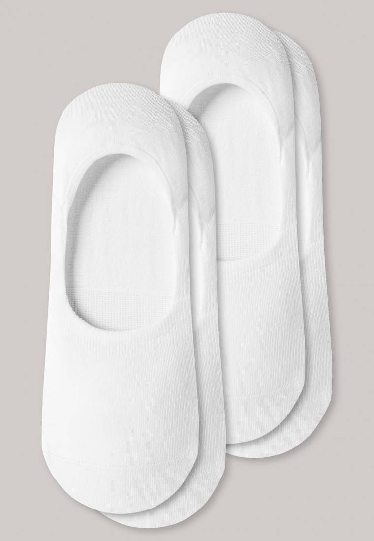 Schiesser Inshoe-Damensocken 2er-Pack weiß - Long Life Cool Zeitbegrenzte Promotion