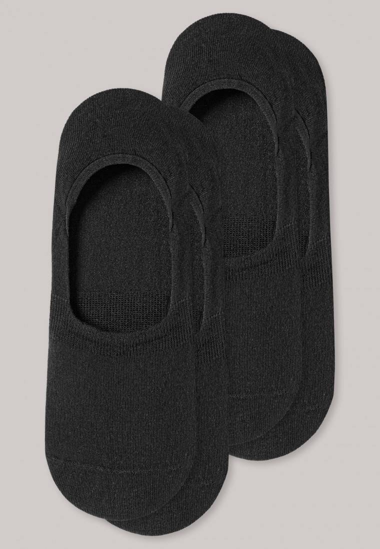 Schiesser Inshoe-Damensocken 2er-Pack schwarz - Long Life Cool Bis zu 50% Rabatt