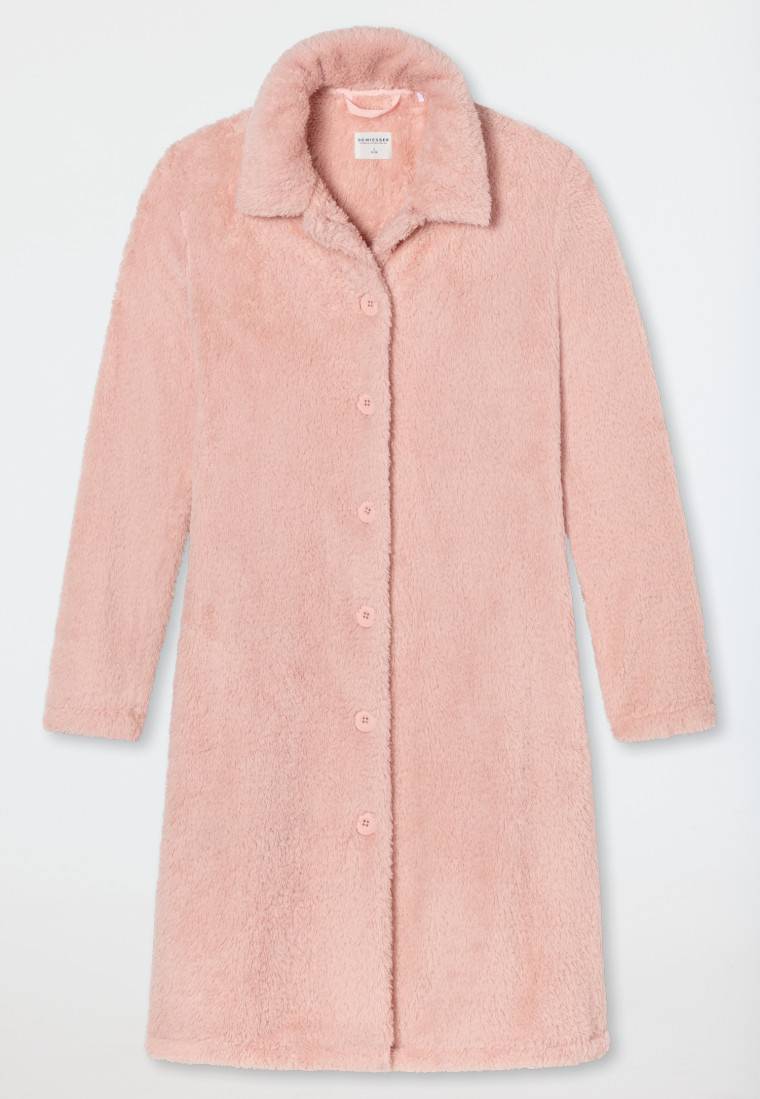 Schiesser Morgenmantel Teddy Fleece rosé - Essentials Black Friday Preise