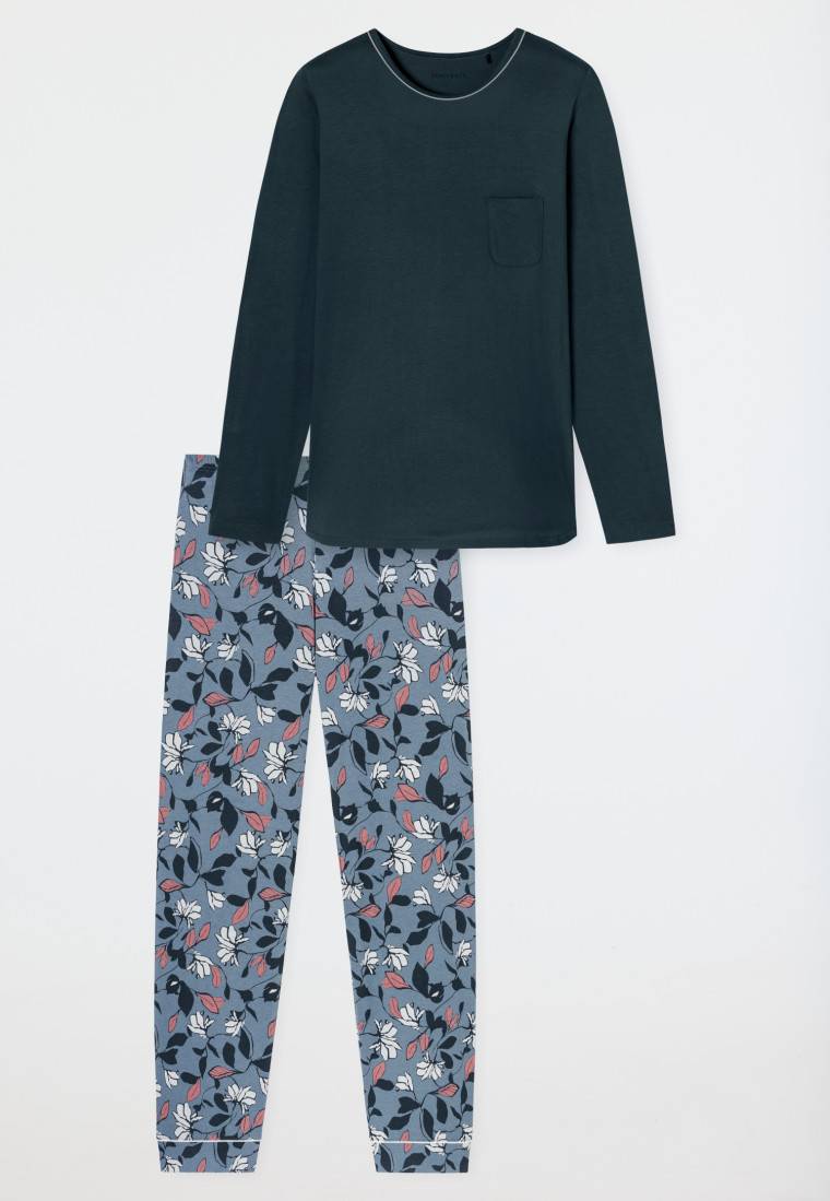 Schiesser Schlafanzug lang multicolor - Comfort Nightwear Verkauf