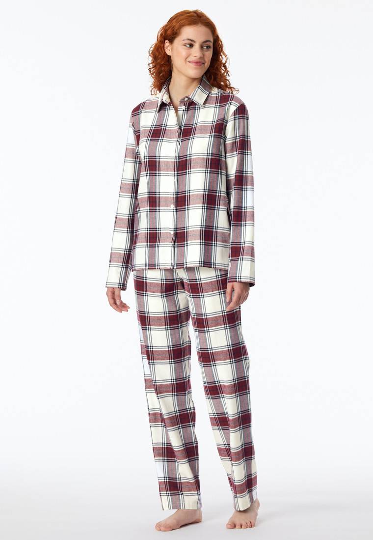 Schiesser Pyjama lang Webware multicolor kariert - X-Mas Family Jubiläumsangebot
