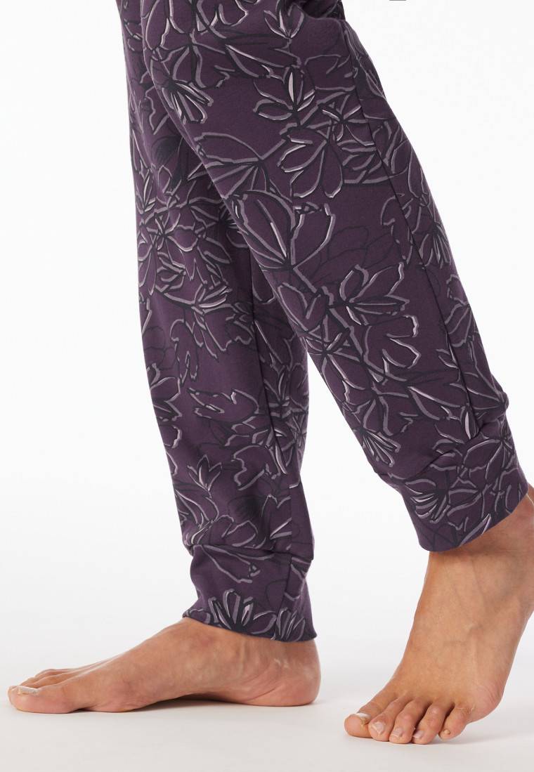 Schiesser Schlafanzug lang multicolor bedruckt - Comfort Interlock Lagerräumung