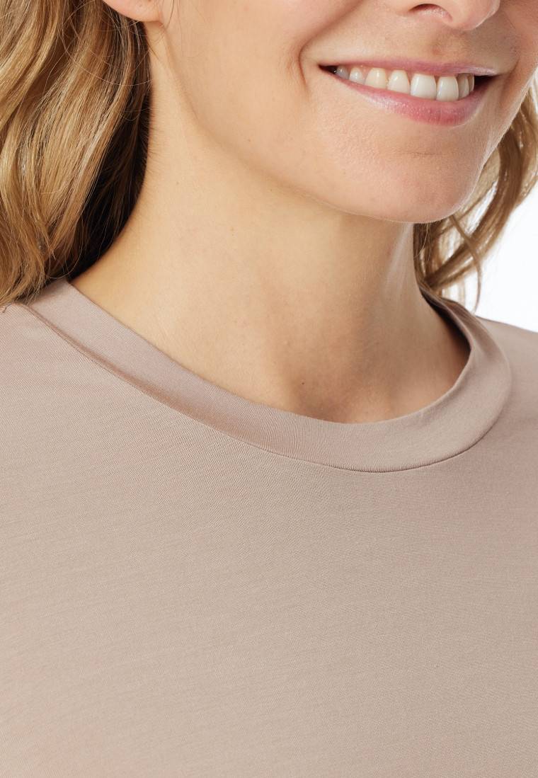 Schiesser Schlafanzug lang natur bedruckt - selected! premium Zeitlich begrenztes Angebot