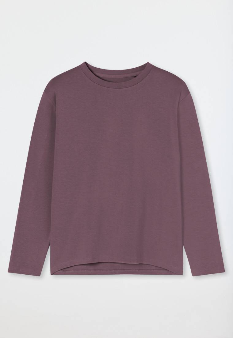 Schiesser Shirt langarm rundhals malve - Mix+Relax Sonderangebot der Fabrik