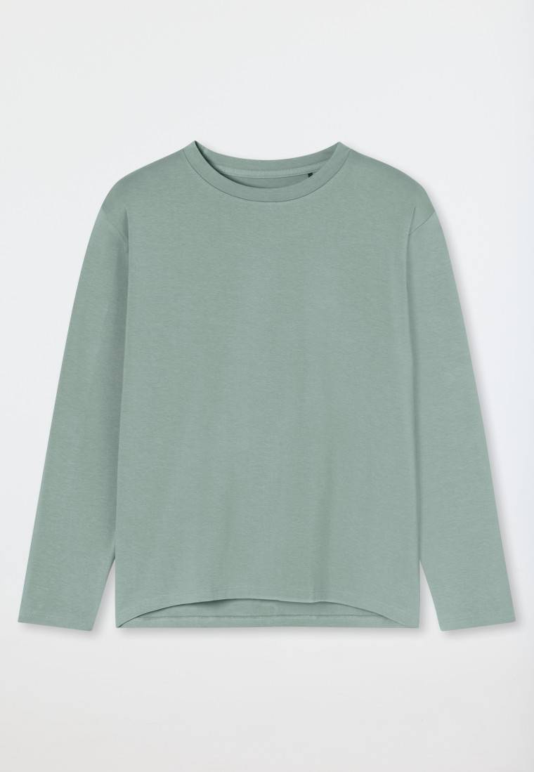 Schiesser Shirt langarm rundhals linde - Mix+Relax Super Rabatt