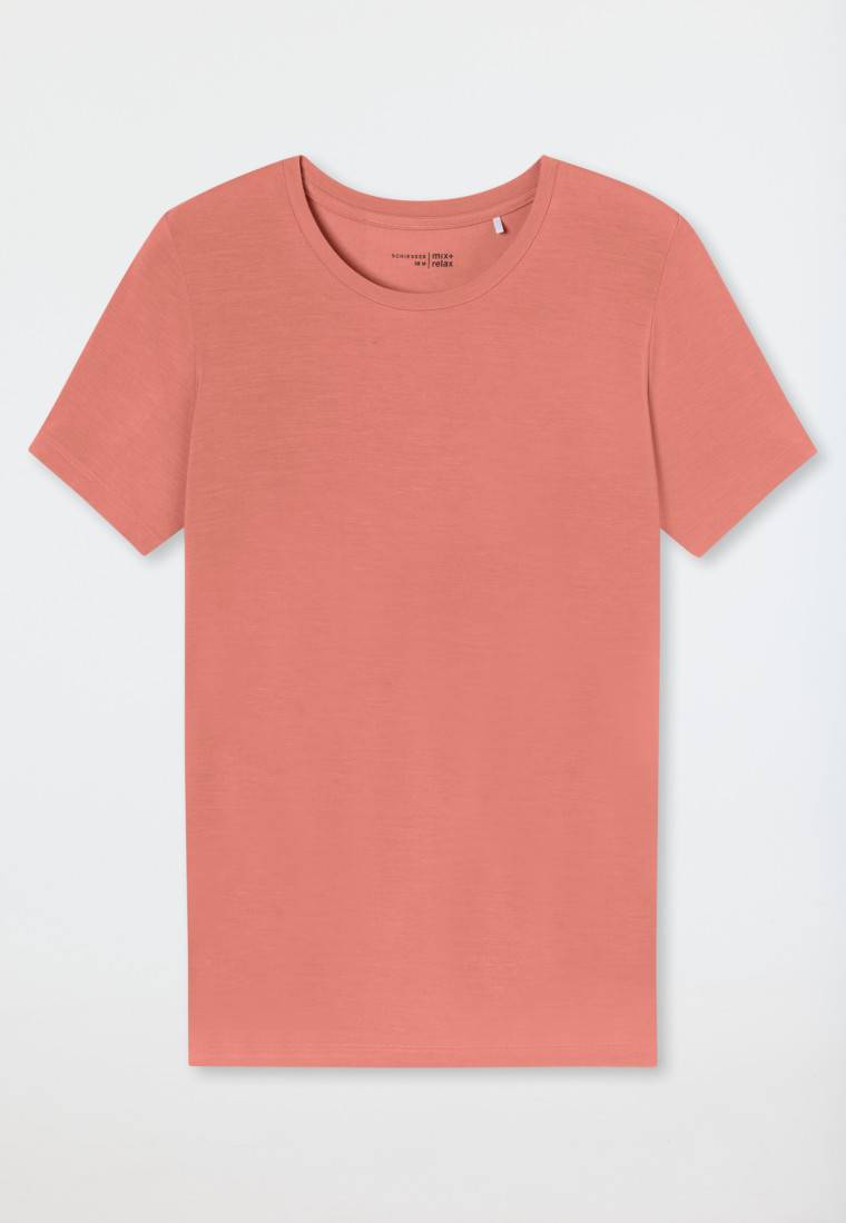 Schiesser Shirt kurzarm rundhals papaya - Mix+Relax Clearance-Verkauf
