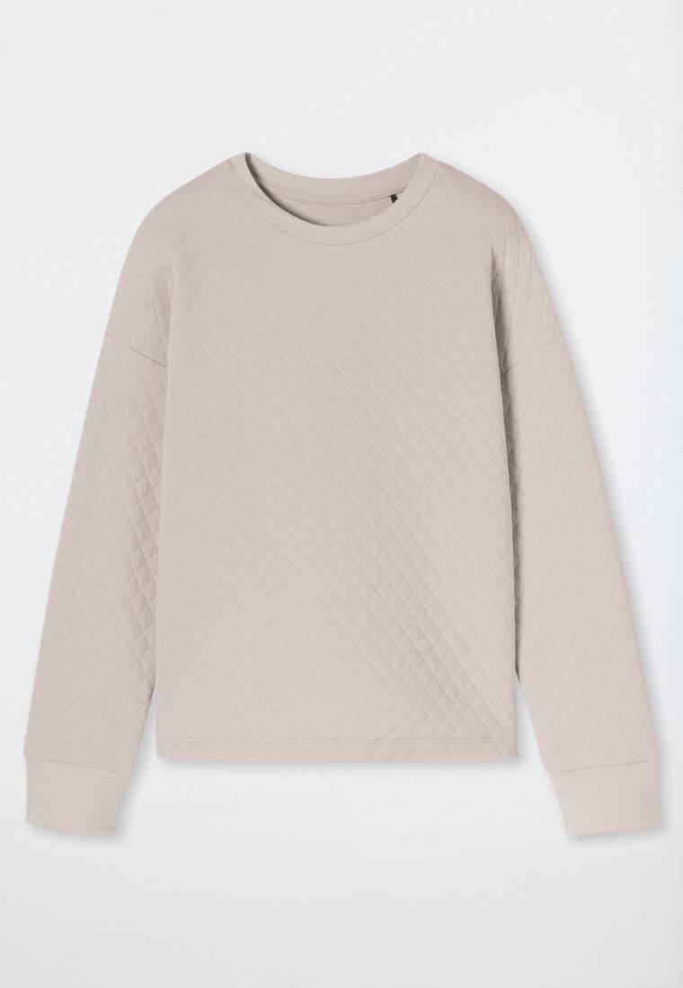 Schiesser Sweatshirt Jersey-Quiltstoff und Sweatware beige - Mix+Relax Kostenloser Versand international