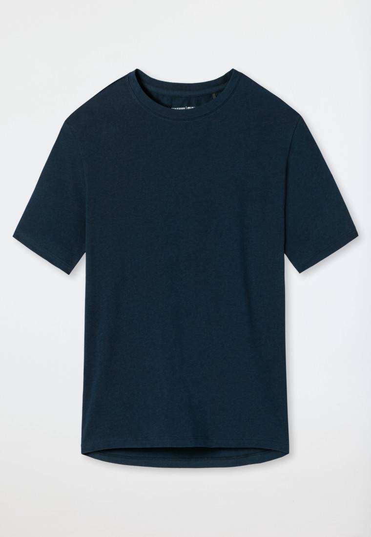 Schiesser Shirt kurzarm dunkelblau - Mix+Relax zollfrei