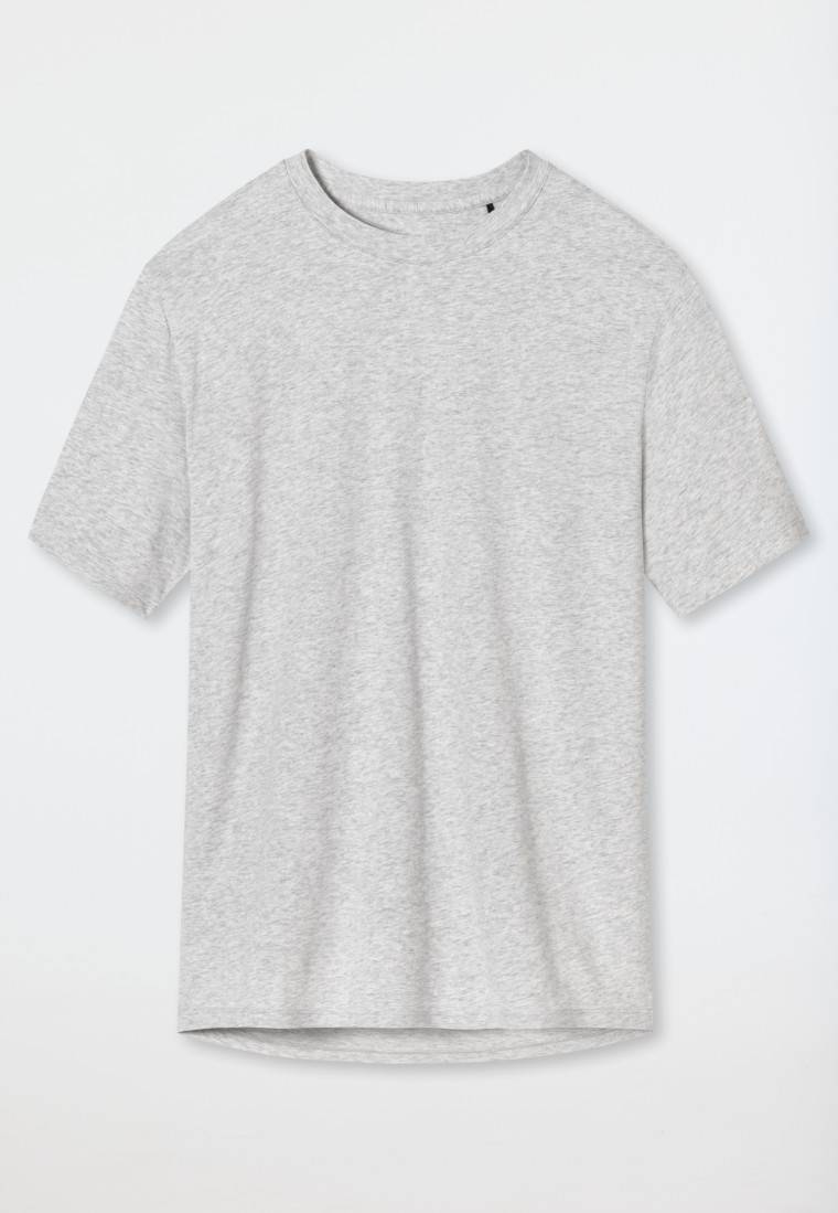 Schiesser Shirt kurzarm grau meliert - Mix+Relax 50% Rabatt für begrenzte Zeit