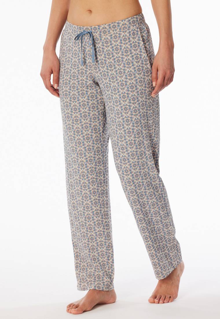 Schiesser Hose lang Blümchen multicolor gemustert - Mix+Relax Verkauf