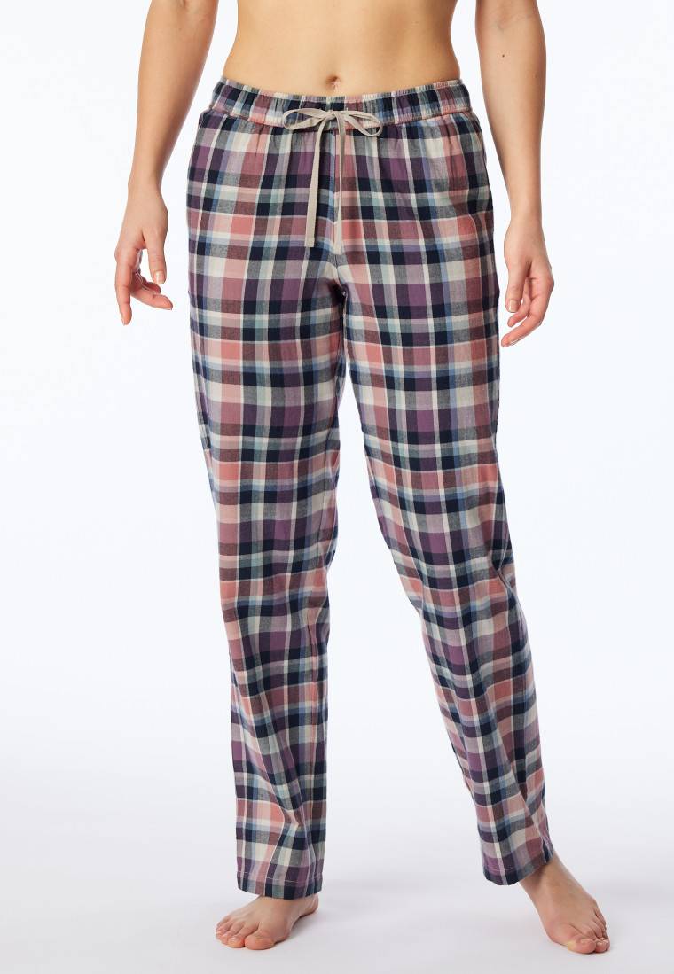 Schiesser Hose lang Flanell Organic Cotton Karos multicolor - Mix+Relax Angebote