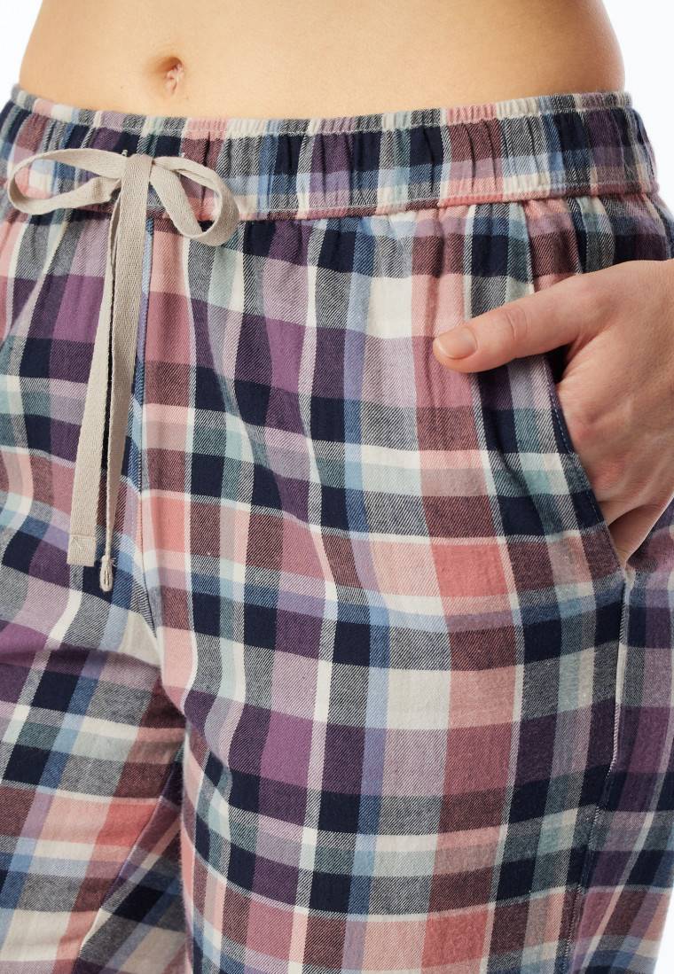 Schiesser Hose lang Flanell Organic Cotton Karos multicolor - Mix+Relax Angebote