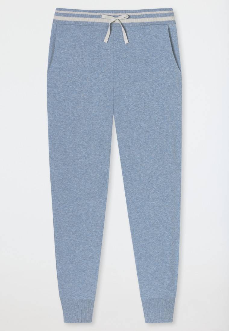 Schiesser Loungehose lang Organic Cotton Bündchen jeans-meliert - Mix+Relax Hotsell