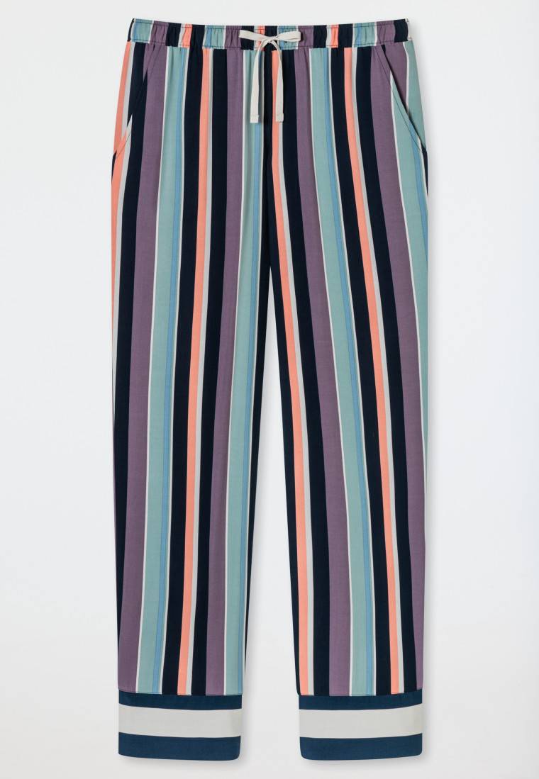 Schiesser Hose lang Webware Streifen multicolor - Mix+Relax Fabrikverkauf
