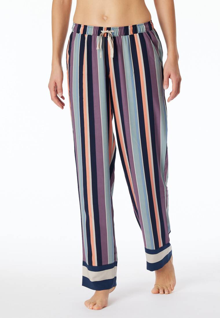Schiesser Hose lang Webware Streifen multicolor - Mix+Relax Fabrikverkauf