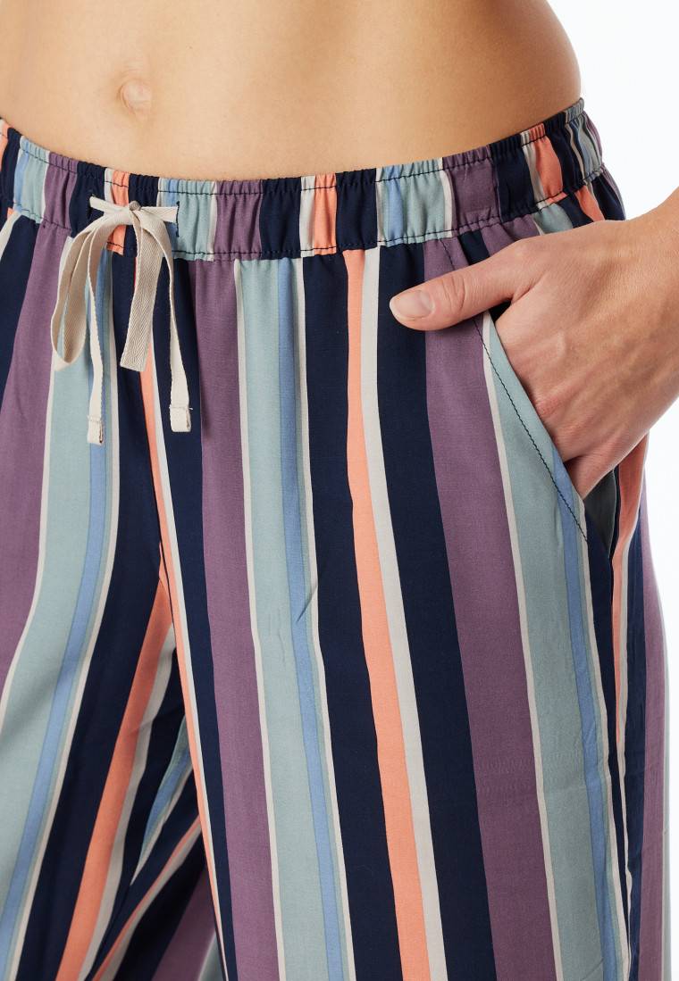 Schiesser Hose lang Webware Streifen multicolor - Mix+Relax Fabrikverkauf