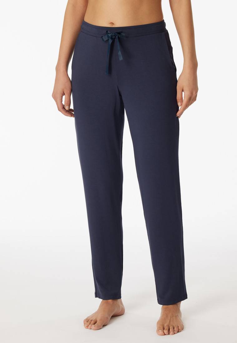 Schiesser Hose lang/extra-lang Modal blau - Mix+Relax Meist gekauft