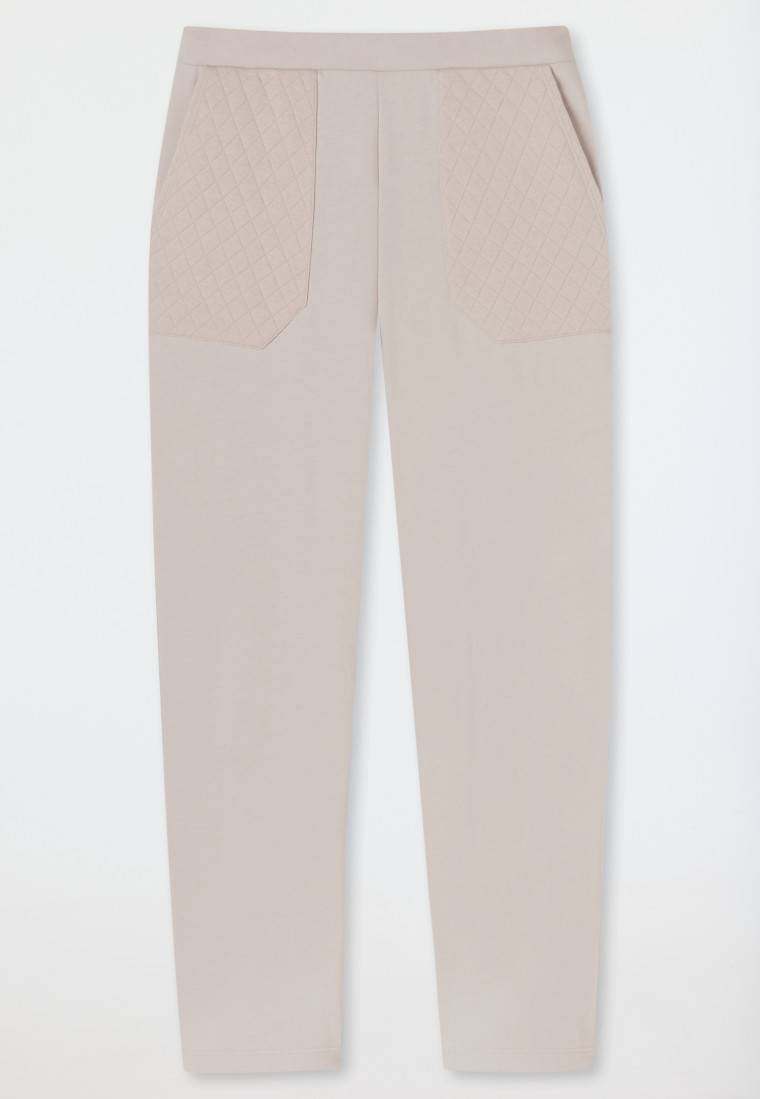 Schiesser Hose lang Jersey-Quiltstoff und Sweatware beige - Mix+Relax Kostenloser Versand