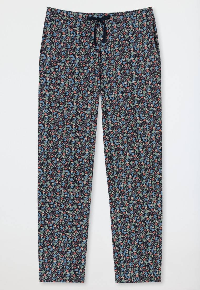 Schiesser Hose lang multicolor floral gemustert - Mix+Relax Fabrik Onlineshop