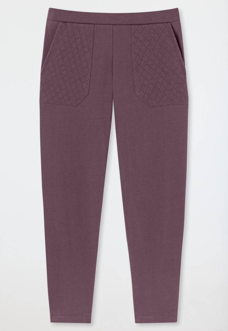 Schiesser Hose lang Jersey-Quiltstoff und Sweatware malve - Mix+Relax Großer Ausverkauf