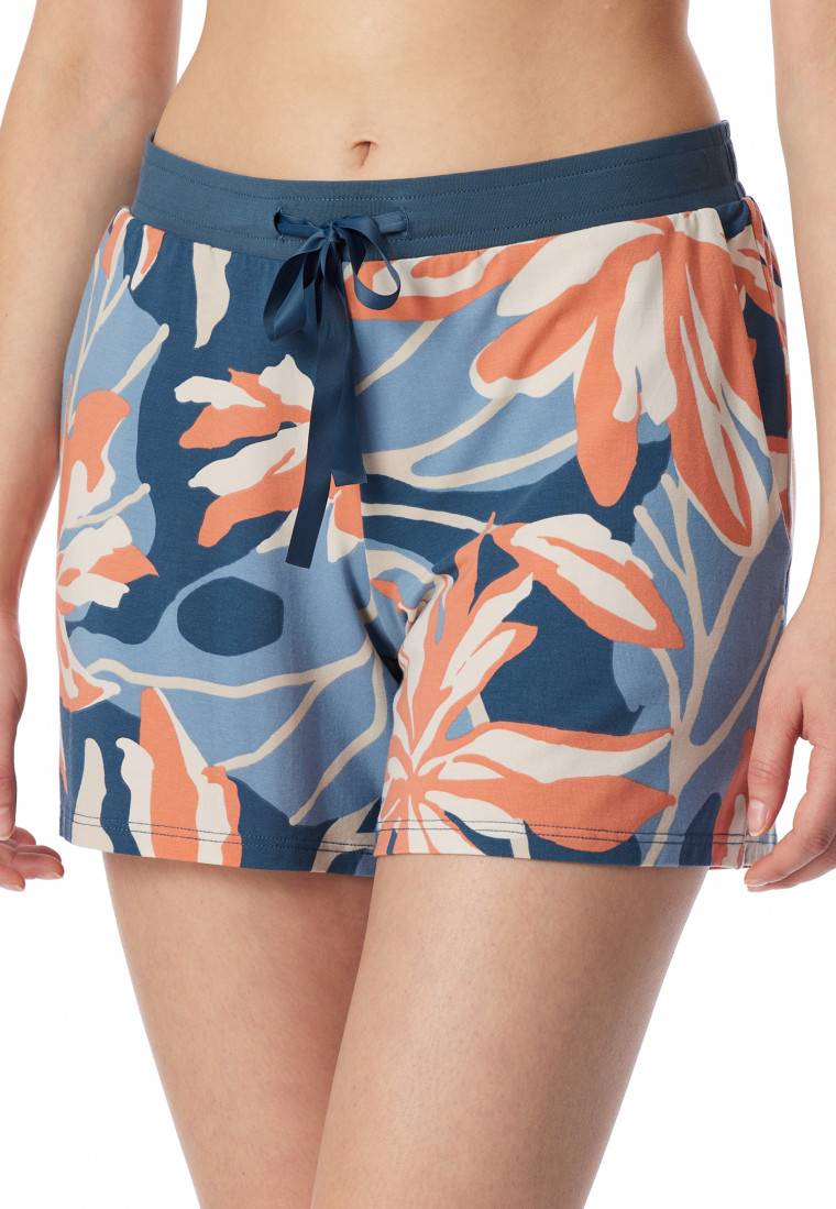 Schiesser Hose kurz Blumen multicolor - Mix+Relax Begrenztes Angebot