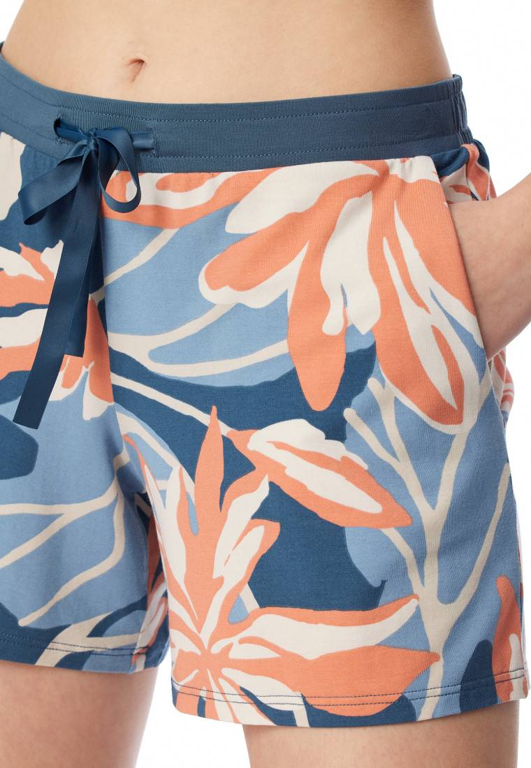 Schiesser Hose kurz Blumen multicolor - Mix+Relax Begrenztes Angebot