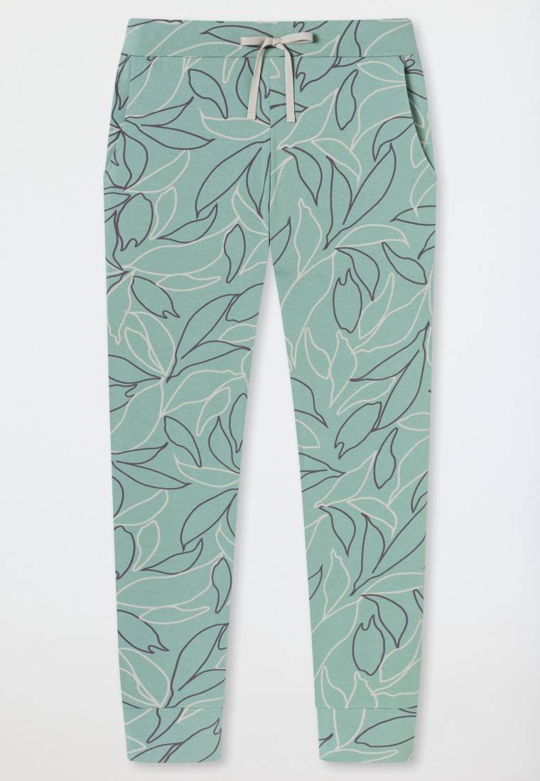 Schiesser Hose lang Bündchen Blumen multicolor - Mix+Relax Online Shopping