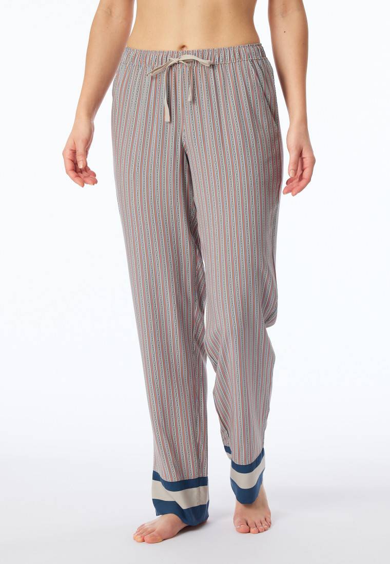 Schiesser Hose lang Webware Streifen multicolor - Mix+Relax Saisonschlussverkauf