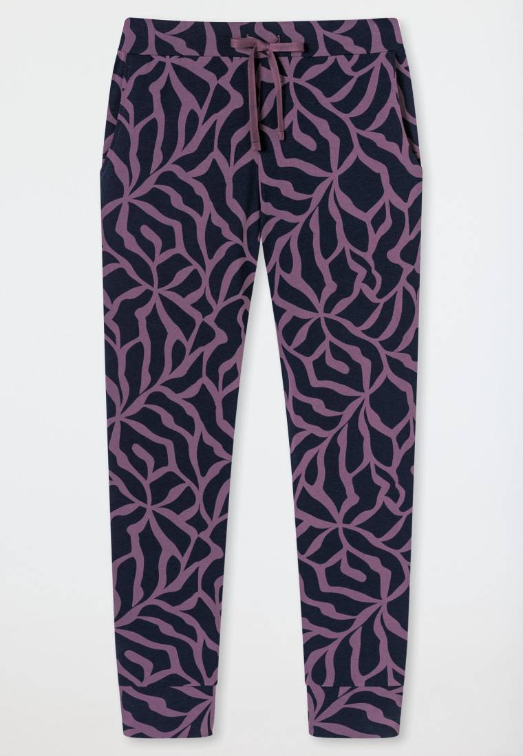 Schiesser Hose lang Bündchen multicolor gemustert - Mix+Relax Black Friday