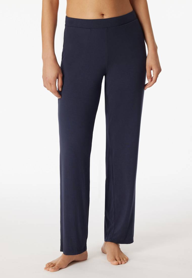 Schiesser Loungehose lang Modal Marlene-Schnitt blau - Mix+Relax Weihnachtsangebot