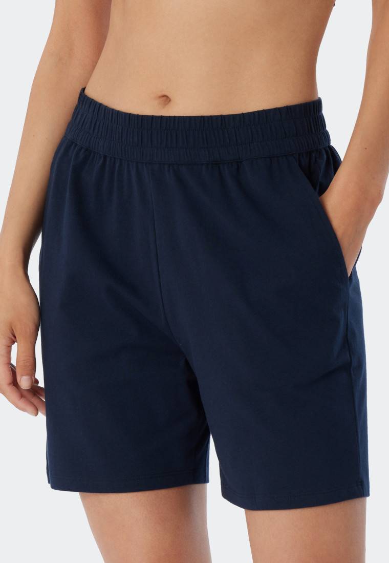 Schiesser Hose kurz dunkelblau - Mix+Relax Top Angebot