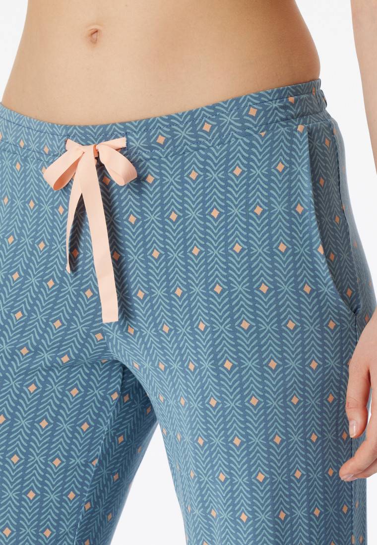 Schiesser Loungehose lang Modal Grafikprint multicolor - Mix+Relax Bestseller