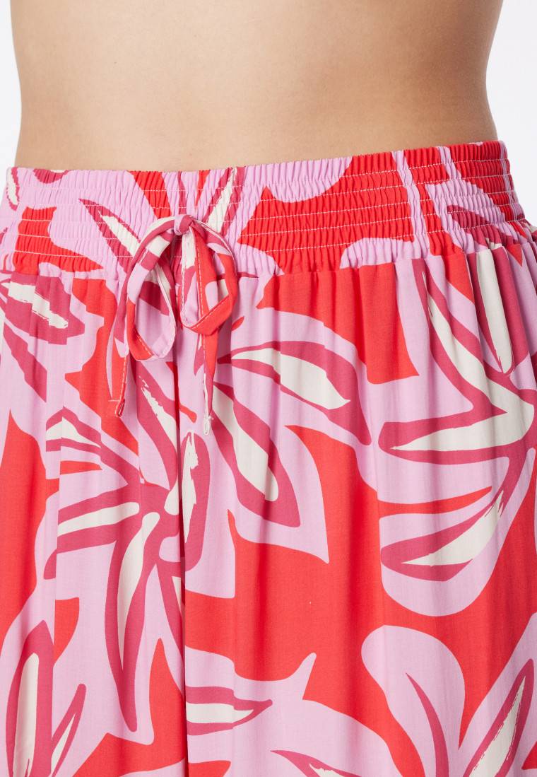 Schiesser Loungehose lang Viskose Blumenprint multicolor - Mix+Relax Kauf eins, bekomm eins gratis