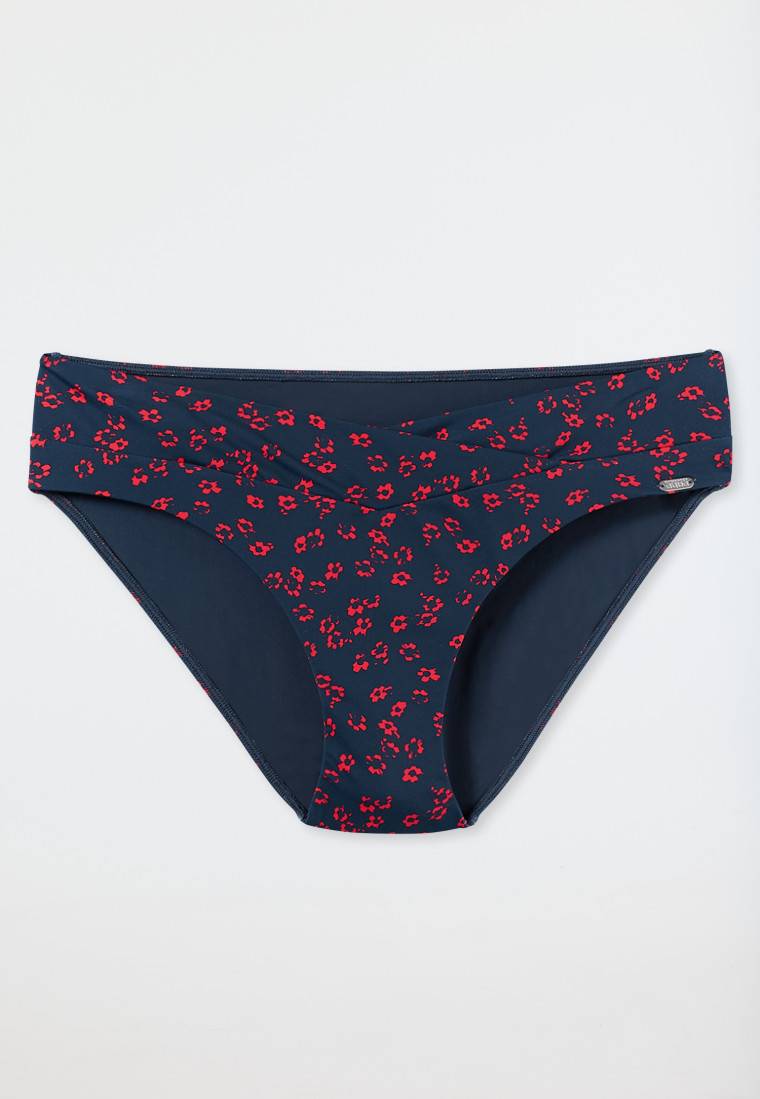 Schiesser Midi-Bikinislip V-Form Blumenprint multicolor - Aqua Mix & Match Super Sparpreis