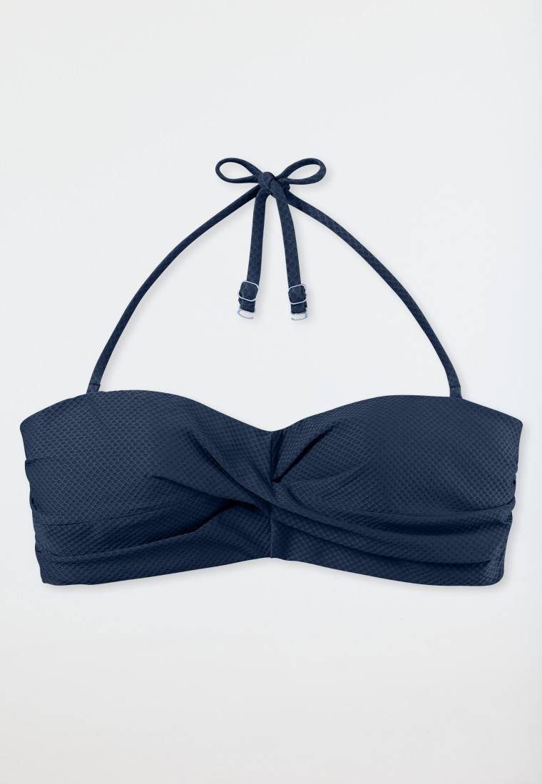 Schiesser Bikini Bandeau-Top variable Träger blau - Aqua Mix & Match Wochenangebot