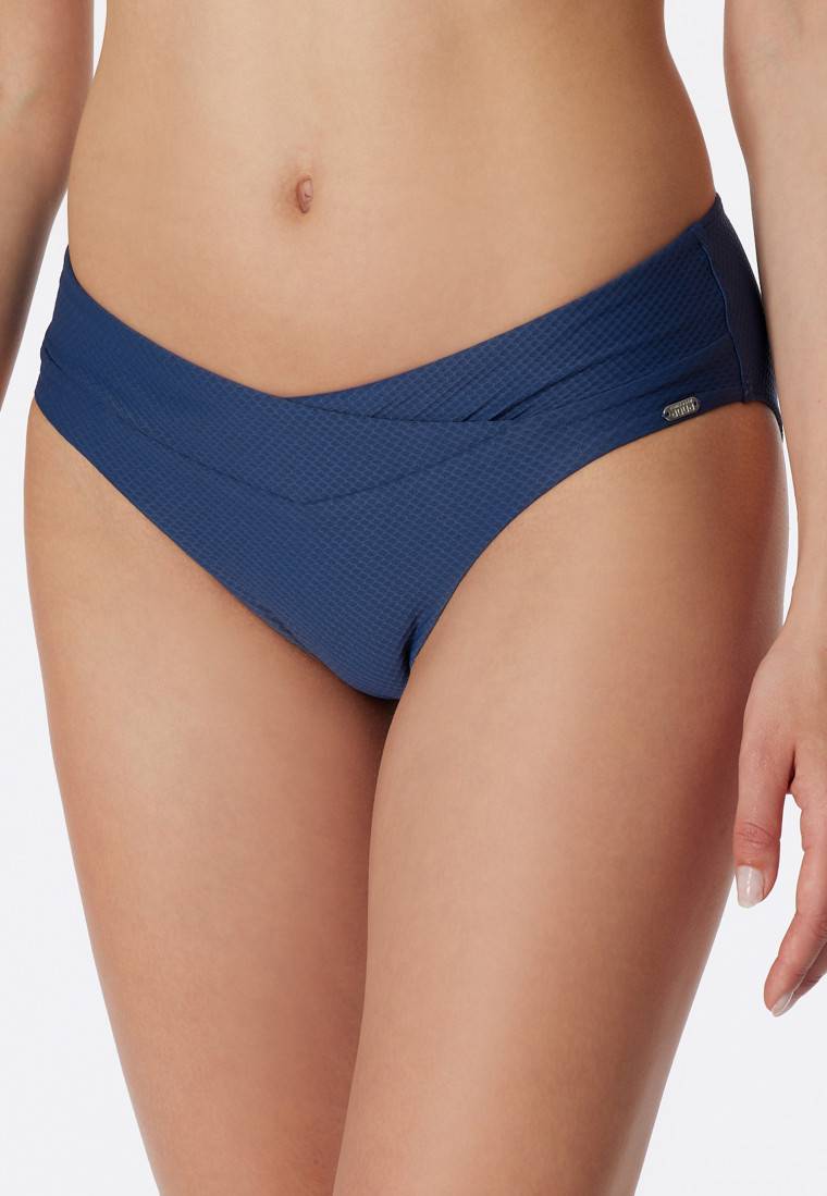 Schiesser Midi-Bikinislip V-Form blau - Aqua Mix & Match Kostenlose Rückgabe