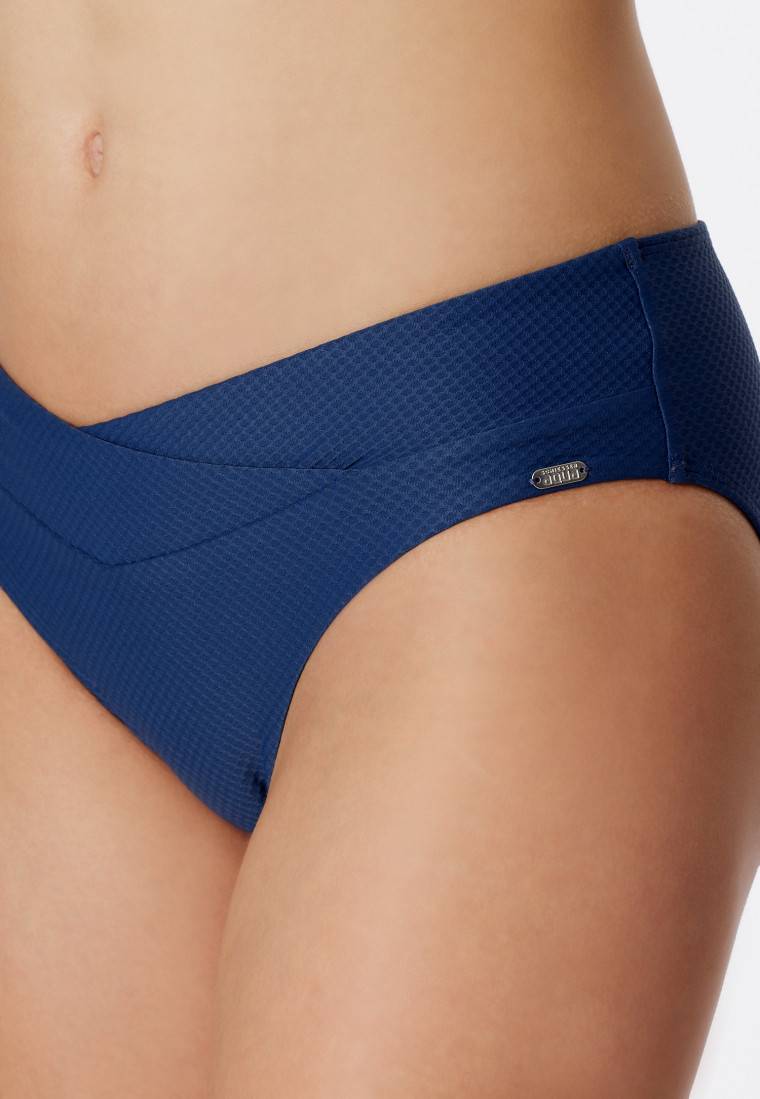 Schiesser Midi-Bikinislip V-Form blau - Aqua Mix & Match Kostenlose Rückgabe