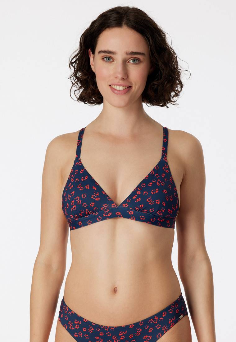 Schiesser Bikini Triangel-Top herausnehmbare Pads variable Träger multicolor - Aqua Mix & Match Neueste Stile