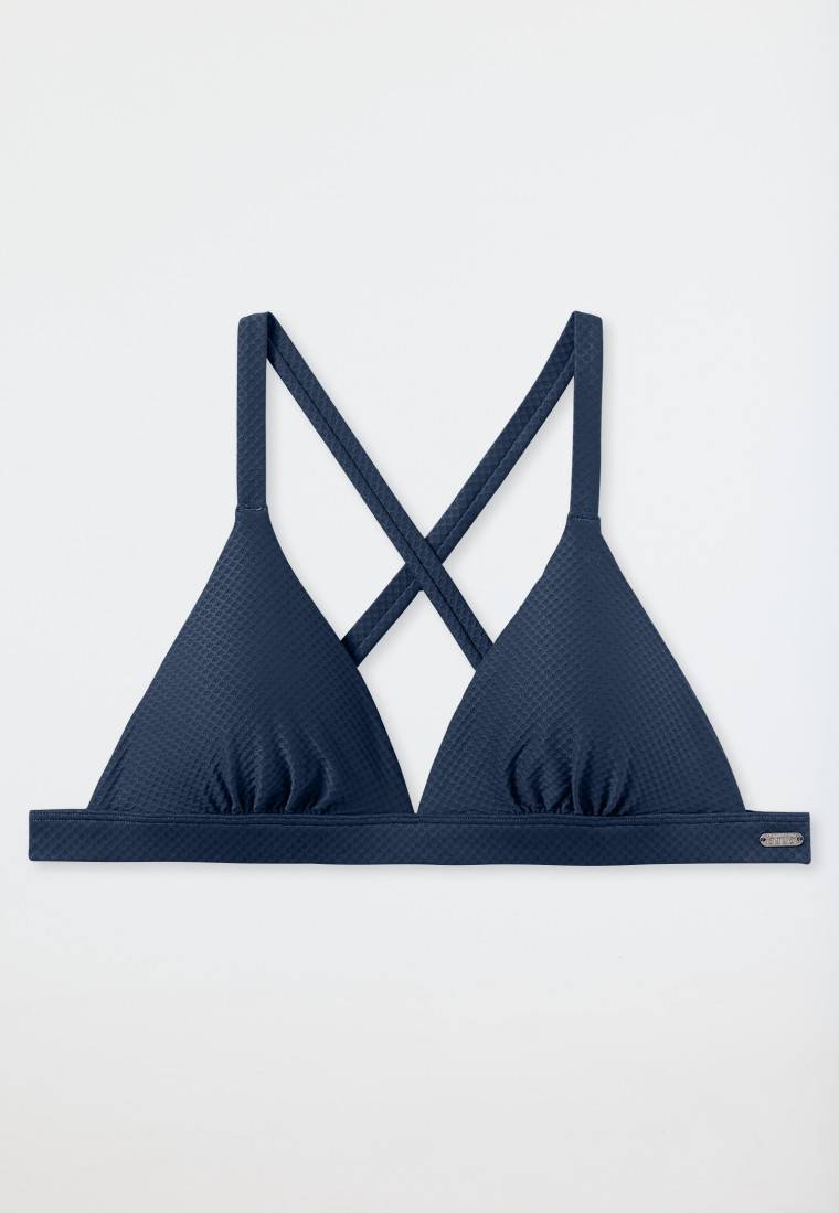 Schiesser Bikini Triangel-Top herausnehmbare Pads variable Träger blau - Aqua Mix & Match Zeitbegrenzte Promotion